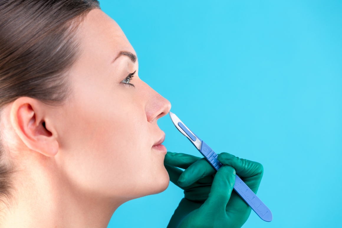 Пластика кончика носа - открытый и закрытый доступ