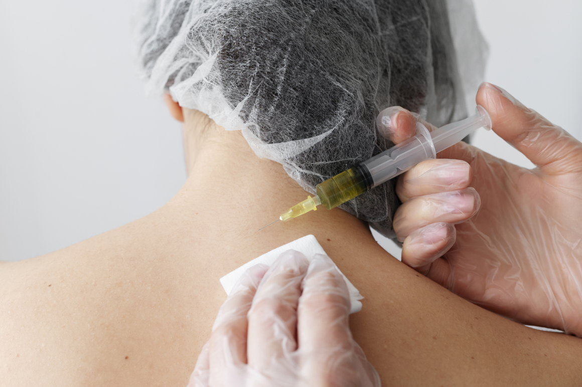 Ботулинотерапия синдрома грушевидной мышцы. Введение иглы под контролем КТ.